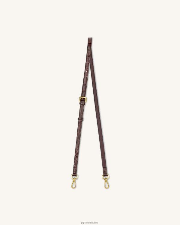 Correa JW PEI ZR2BN249 cocodrilo marrón correa para mini solapa