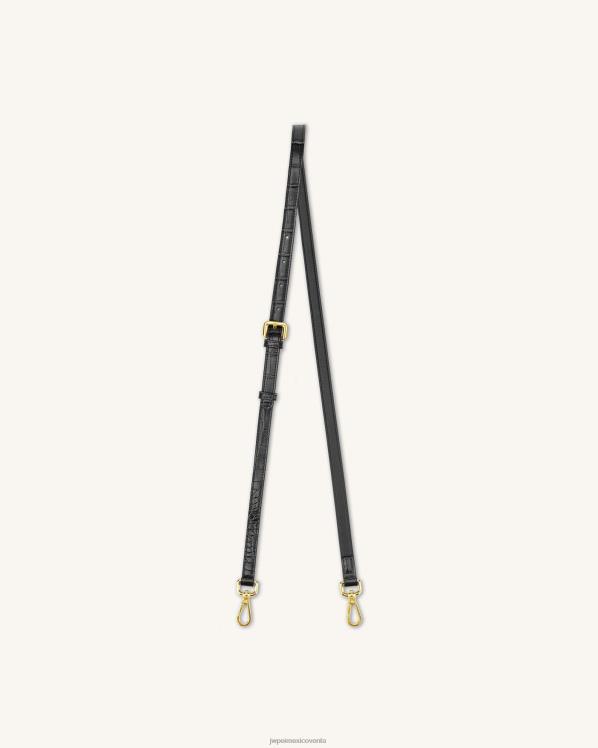 Correa JW PEI ZR2BN250 cocodrilo negro correa para mini solapa