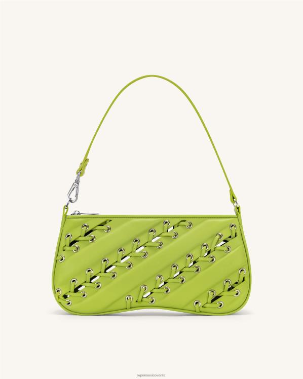 bolsa de hombro JW PEI ZR2BN127 verde ácido bolsa de hombro con tiras eva