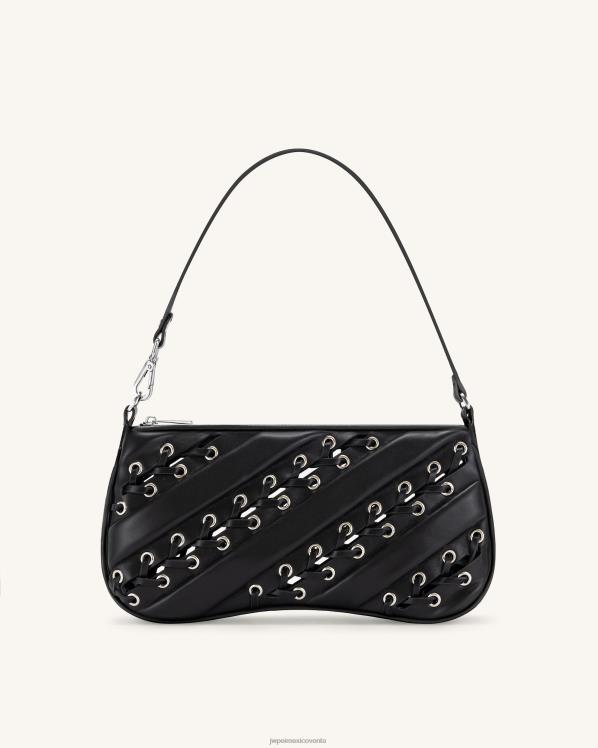 bolsa de hombro JW PEI ZR2BN129 negro bolsa de hombro con tiras eva