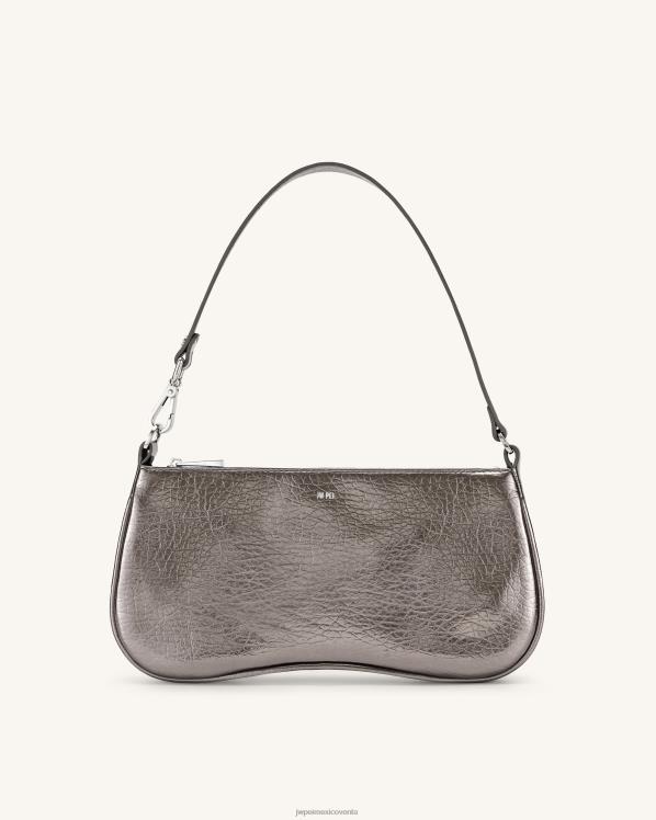 bolsa de hombro JW PEI ZR2BN134 gris bolsa de hombro eva metalizada