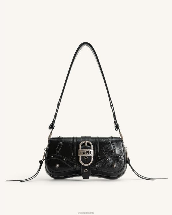 bolsa de hombro JW PEI ZR2BN159 negro bolso de hombro joy aplastado