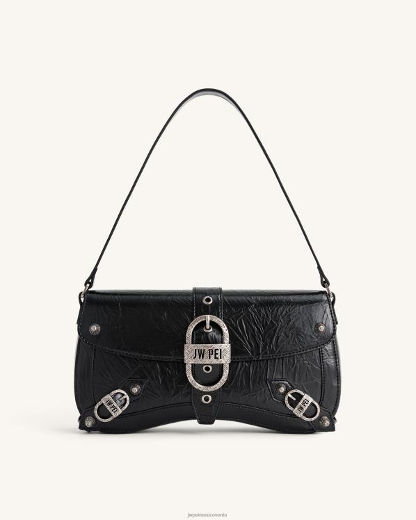 bolsa de hombro JW PEI ZR2BN162 negro bolso de hombro sia aplastado