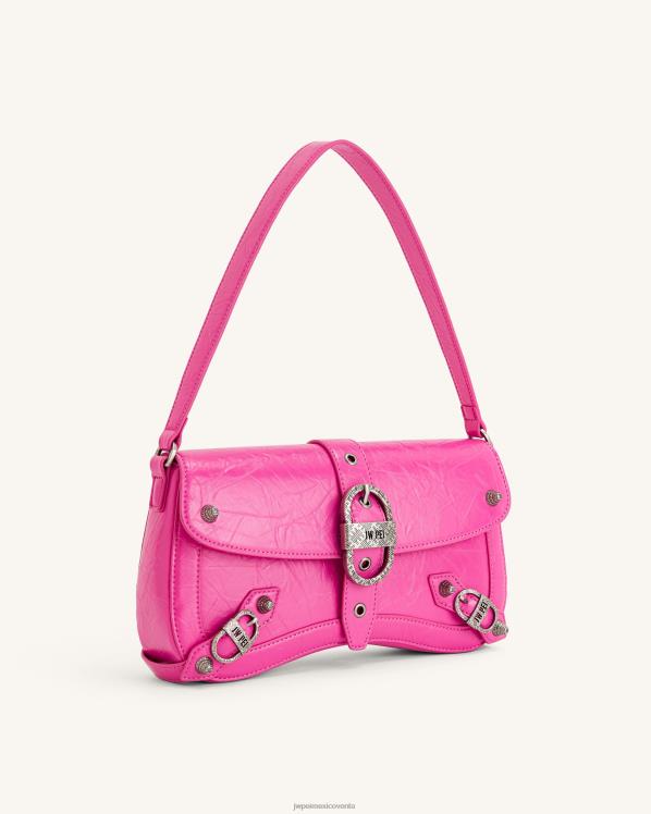 bolsa de hombro JW PEI ZR2BN164 Rosa brillante bolso de hombro sia aplastado