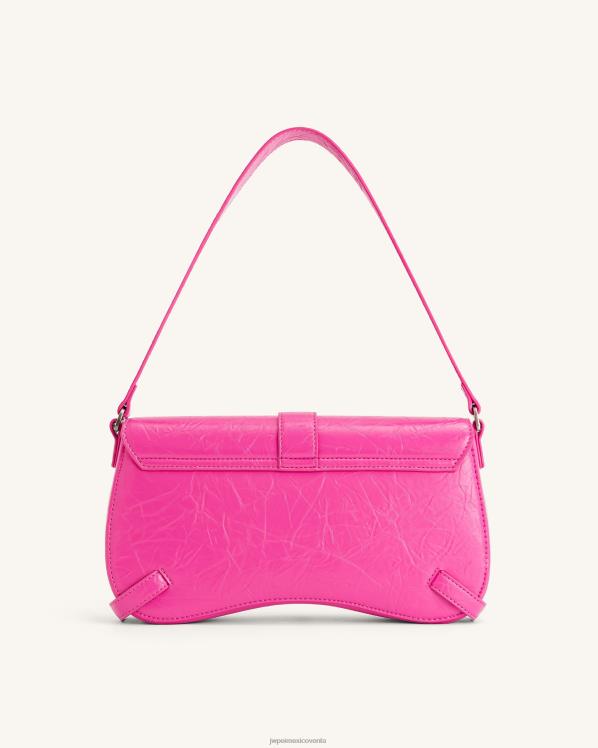 bolsa de hombro JW PEI ZR2BN164 Rosa brillante bolso de hombro sia aplastado
