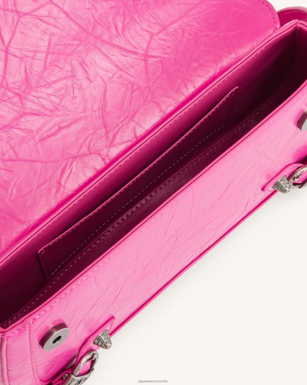 bolsa de hombro JW PEI ZR2BN164 Rosa brillante bolso de hombro sia aplastado