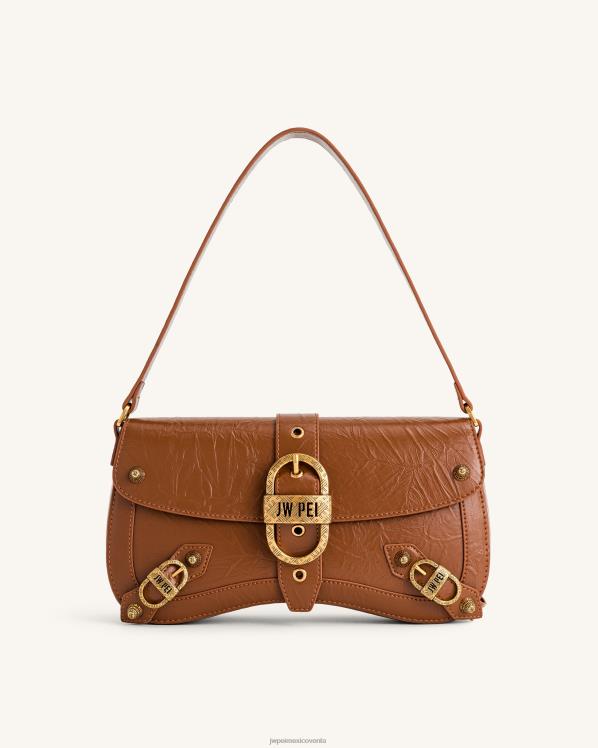 bolsa de hombro JW PEI ZR2BN165 marrón bolso de hombro sia aplastado
