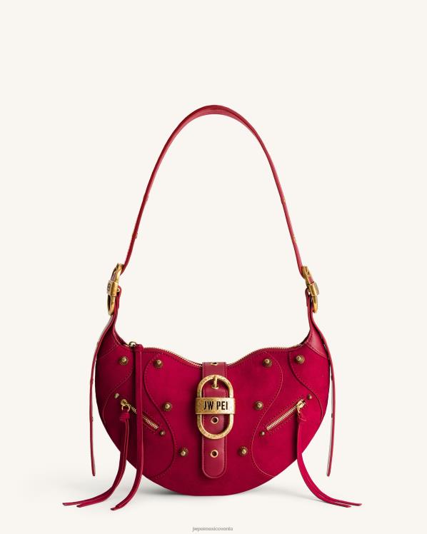bolsa de hombro JW PEI ZR2BN171 magenta profundo bolso de hombro tessa de ante