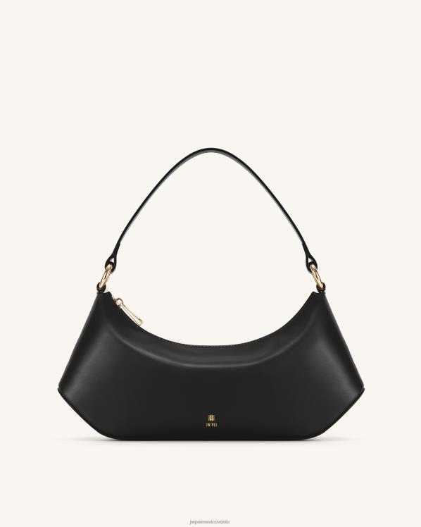 bolsa de hombro JW PEI ZR2BN68 negro bolso de hombro con diseño de lirio