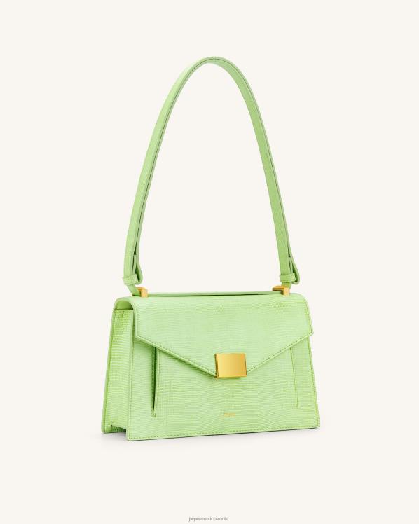 bolsa de hombro JW PEI ZR2BN87 lagarto verde lima bolsa de liliana