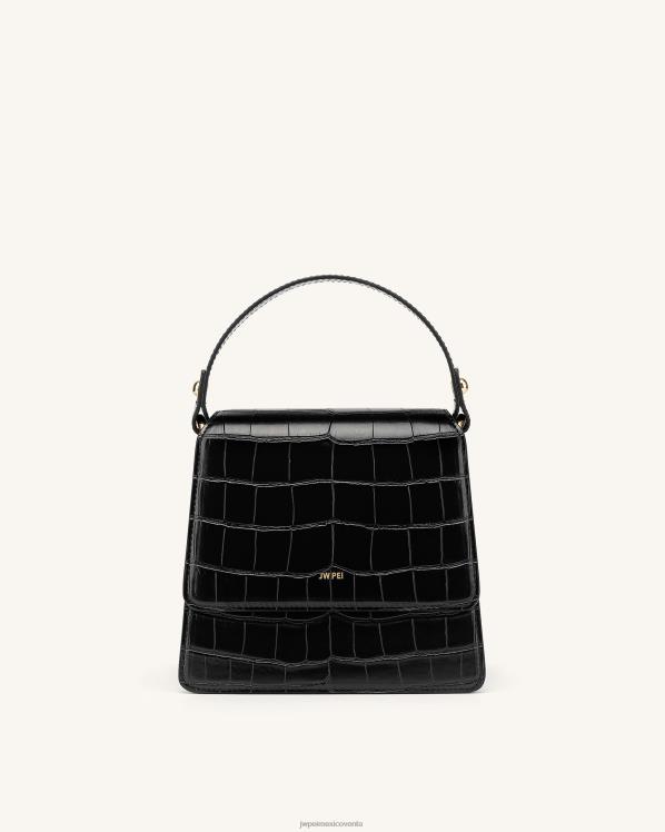 bolsa de asa JW PEI ZR2BN174 cocodrilo negro bolso con asa superior fae