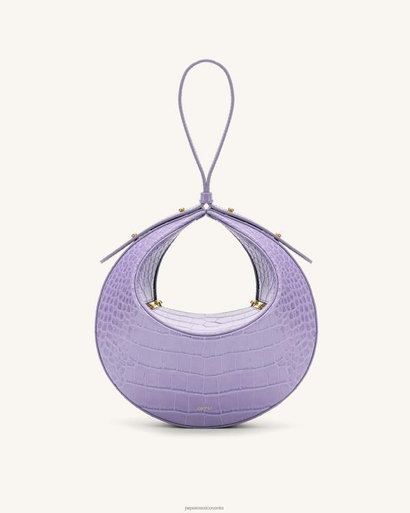 bolsa de asa JW PEI ZR2BN176 cocodrilo morado bolsa rantán