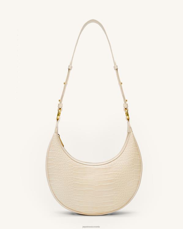 bandolera JW PEI ZR2BN16 cocodrilo marfil alforja carly
