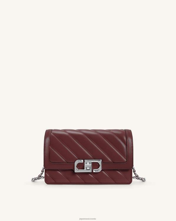 bandolera JW PEI ZR2BN45 rojo sangre de buey bolsa crossbody Lottie con cadena