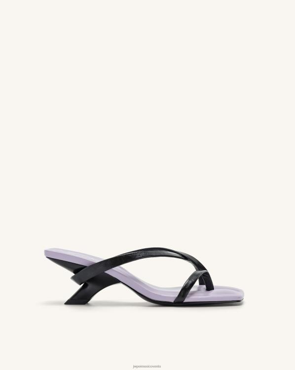 mula JW PEI ZR2BN281 negro mule maeve con tiras