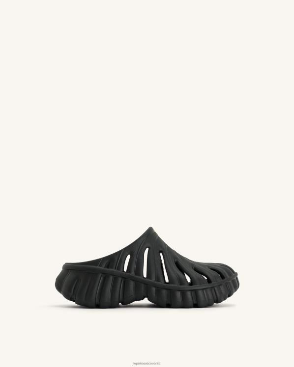 sandalia JW PEI ZR2BN311 negro zueco plataforma hoja de tara