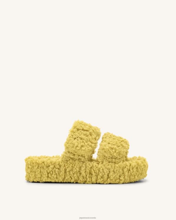 sandalia JW PEI ZR2BN317 amarillo sandalia Lexi con plataforma de piel sintética