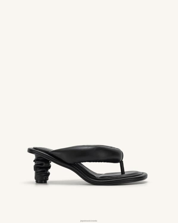 sandalia JW PEI ZR2BN326 negro sandalia abullonada talia