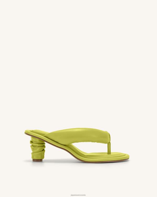 sandalia JW PEI ZR2BN333 verde lima sandalia abullonada talia