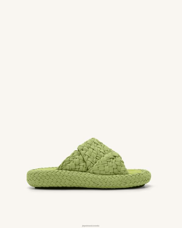 sandalia JW PEI ZR2BN344 verde lima sandalia con plataforma tejida lilah